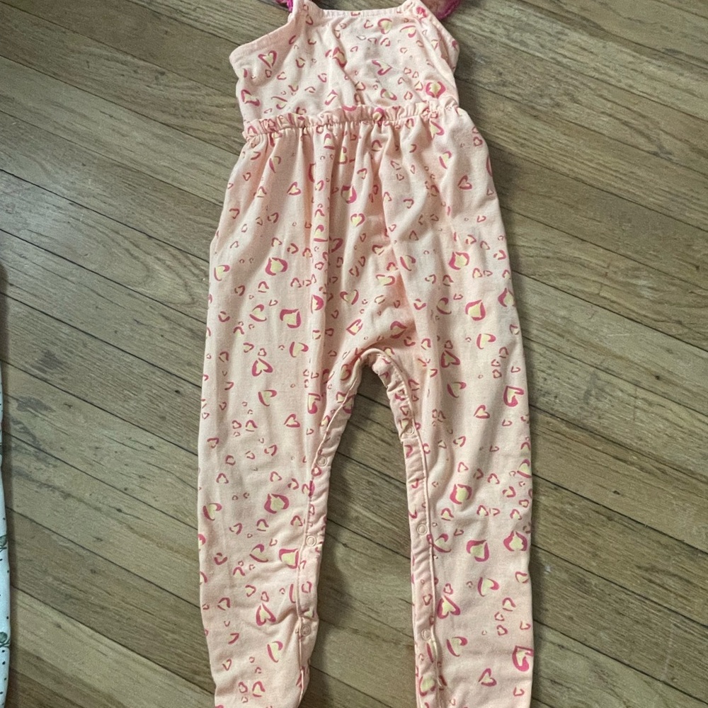 Jessica Simpson Cherry, Peach, and Aqua Jumpsuit Trio - Picture 4 of 7